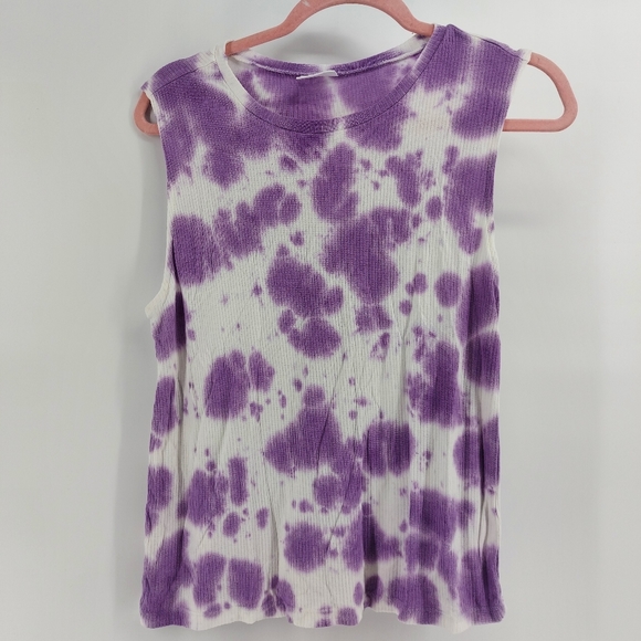 Abound tie dye tank top purple and white - Picture 3 of 6